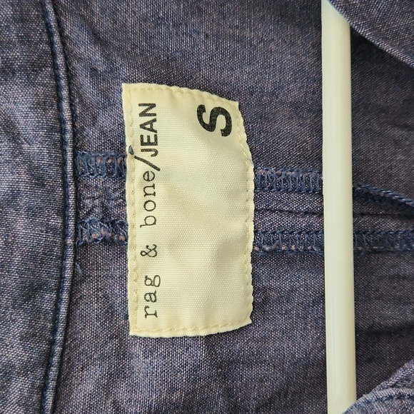 Rag & Bone Chambray Sleeveless Shirt Dress Size Small - Picture 5 of 15